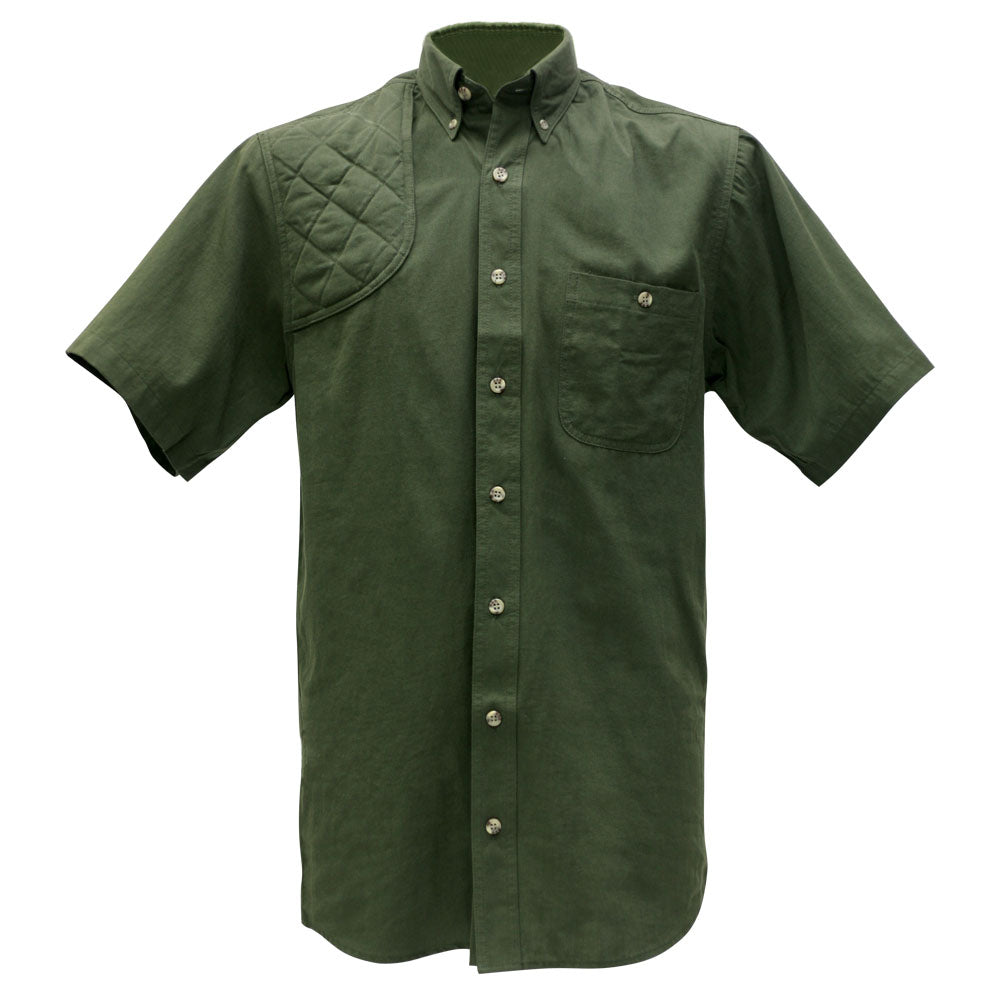 Kevin's Feather-Weight Short Sleeve Right Patch Wingshooting Shirt-Men's Clothing-DKGRN-2XL-Kevin's Fine Outdoor Gear & Apparel