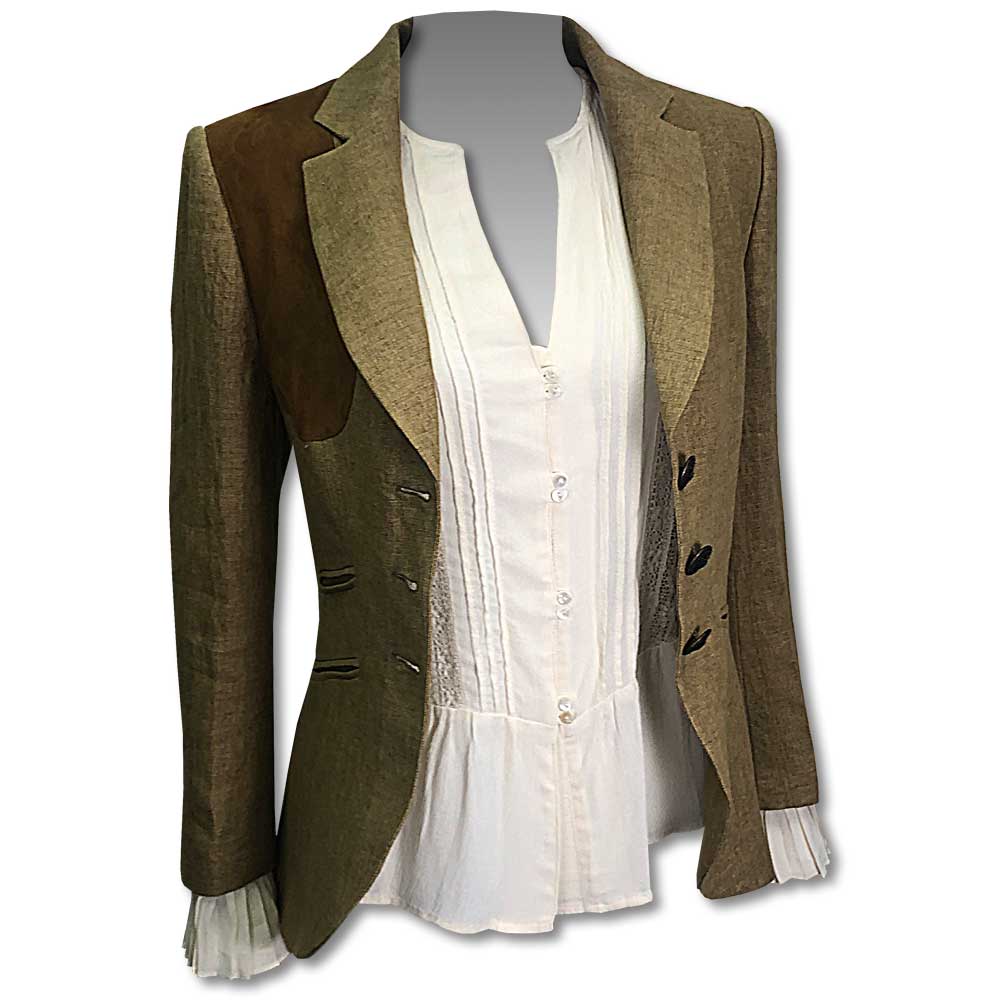 T.ba Tiziano Ladies Linen Jacket-Women's Clothing-SAND-36-Kevin's Fine Outdoor Gear & Apparel
