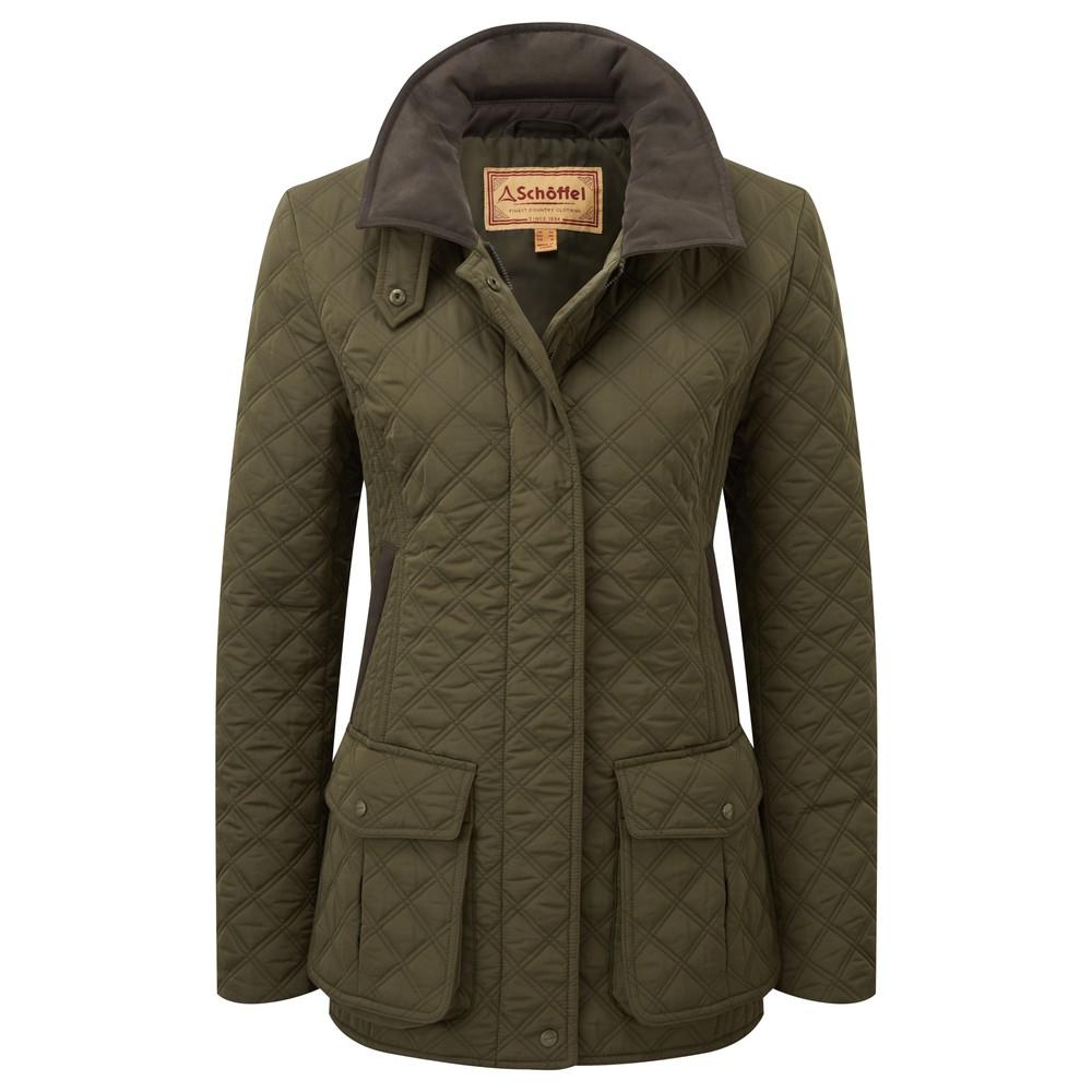 Schoffel Ladies Lilymere Quilt Jacket-Women's Clothing-Olive-US4/UK8-Kevin's Fine Outdoor Gear & Apparel