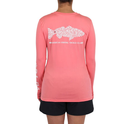 Aftco Women's Red Alert Long Sleeve Sun Protection Shirt-WOMENS CLOTHING-Kevin's Fine Outdoor Gear & Apparel