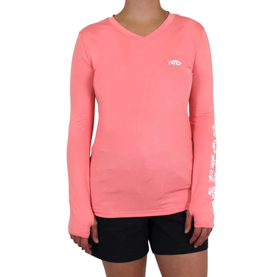 Aftco Women's Red Alert Long Sleeve Sun Protection Shirt-WOMENS CLOTHING-Kevin's Fine Outdoor Gear & Apparel