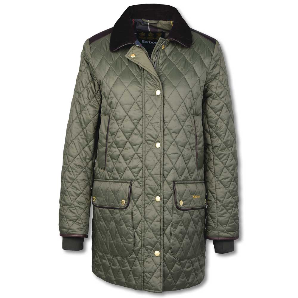 Barbour Ladies Kilmarie Quilt-Olive/Classic-4-Kevin's Fine Outdoor Gear & Apparel