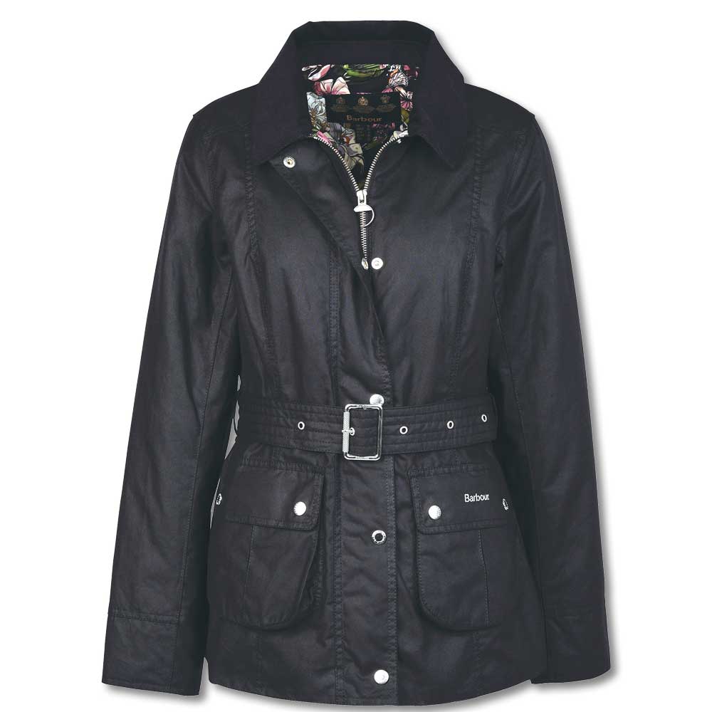 Barbour Ladies Pendula Wax-Black-4-Kevin's Fine Outdoor Gear & Apparel