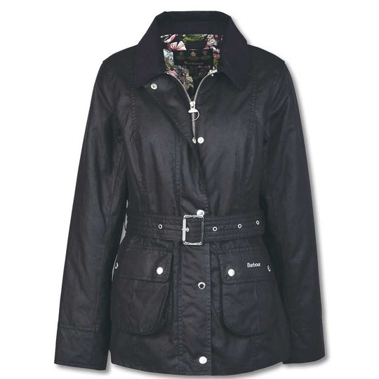 Barbour Ladies Pendula Wax-Black-4-Kevin's Fine Outdoor Gear & Apparel