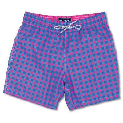 Michael's Swim Trunks-MENS CLOTHING-Royal Coral Gingham-S-Kevin's Fine Outdoor Gear & Apparel