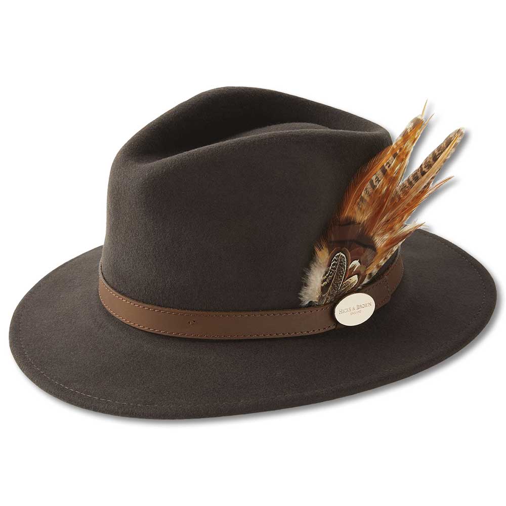 The Suffolk Fedora-Women's Accessories-Dark Brown/Gamebird-XS(53-54)-Kevin's Fine Outdoor Gear & Apparel
