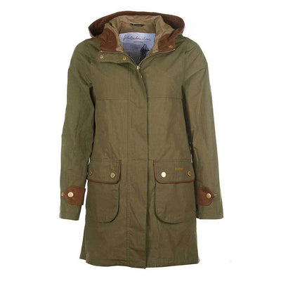 Barbour Women's Re-Engineered Durham Showerproof Jacket-WOMENS CLOTHING-Olive-US4-Kevin's Fine Outdoor Gear & Apparel