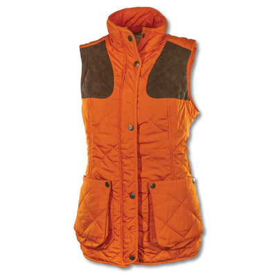 Huntress Quilted Vest with Gamebird Lining-Women's Clothing-BLAZE ORANGE-XS-Kevin's Fine Outdoor Gear & Apparel