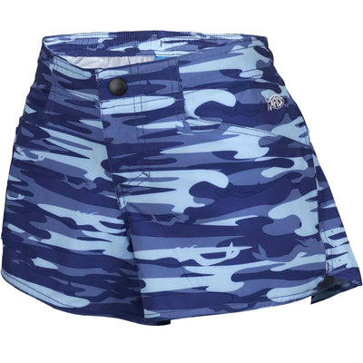 Aftco Women's Mercam Fishing Shorts-WOMENS CLOTHING-Blue Camo-2-Kevin's Fine Outdoor Gear & Apparel
