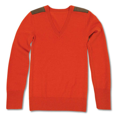 Huntress V-Neck Lambswool Sweater-Women's Clothing-Blaze-XS-Kevin's Fine Outdoor Gear & Apparel