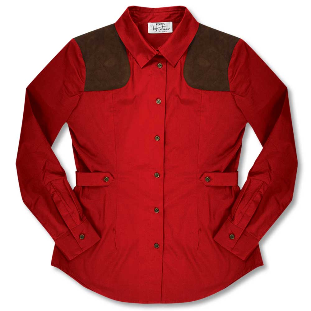 Kevin's Ladies Huntress Untucked Shooting Shirt-Women's Clothing-RED-L-Kevin's Fine Outdoor Gear & Apparel