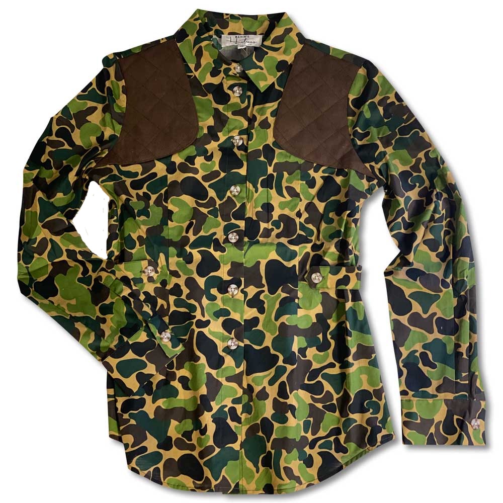 Kevin's Huntress Ladies Untucked Camo Shooting Shirt-WOMENS CLOTHING-CAMOUFLAGE-L-Kevin's Fine Outdoor Gear & Apparel