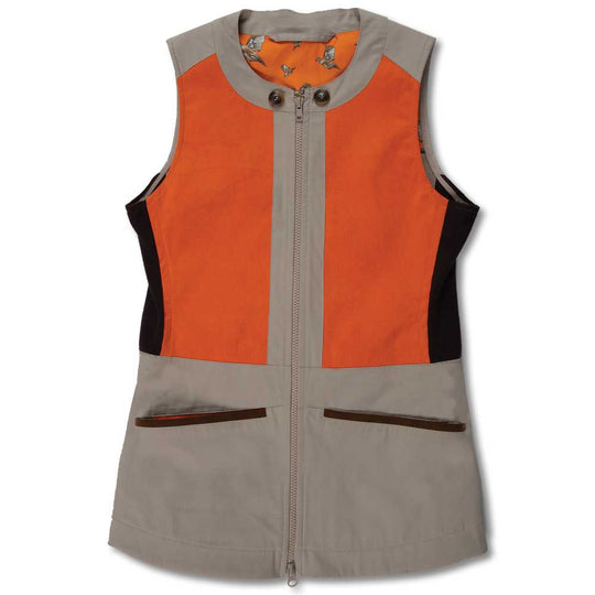 Kevin's Finest Balmoral Women's Shooting Vest-HUNTING/OUTDOORS-Khaki/Blaze-Small-Kevin's Fine Outdoor Gear & Apparel