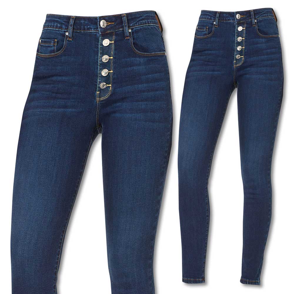 Kevin's Ladies High Rise Skinny Jeans-Women's Clothing-IMPERIAL BLUE-25/0-Kevin's Fine Outdoor Gear & Apparel
