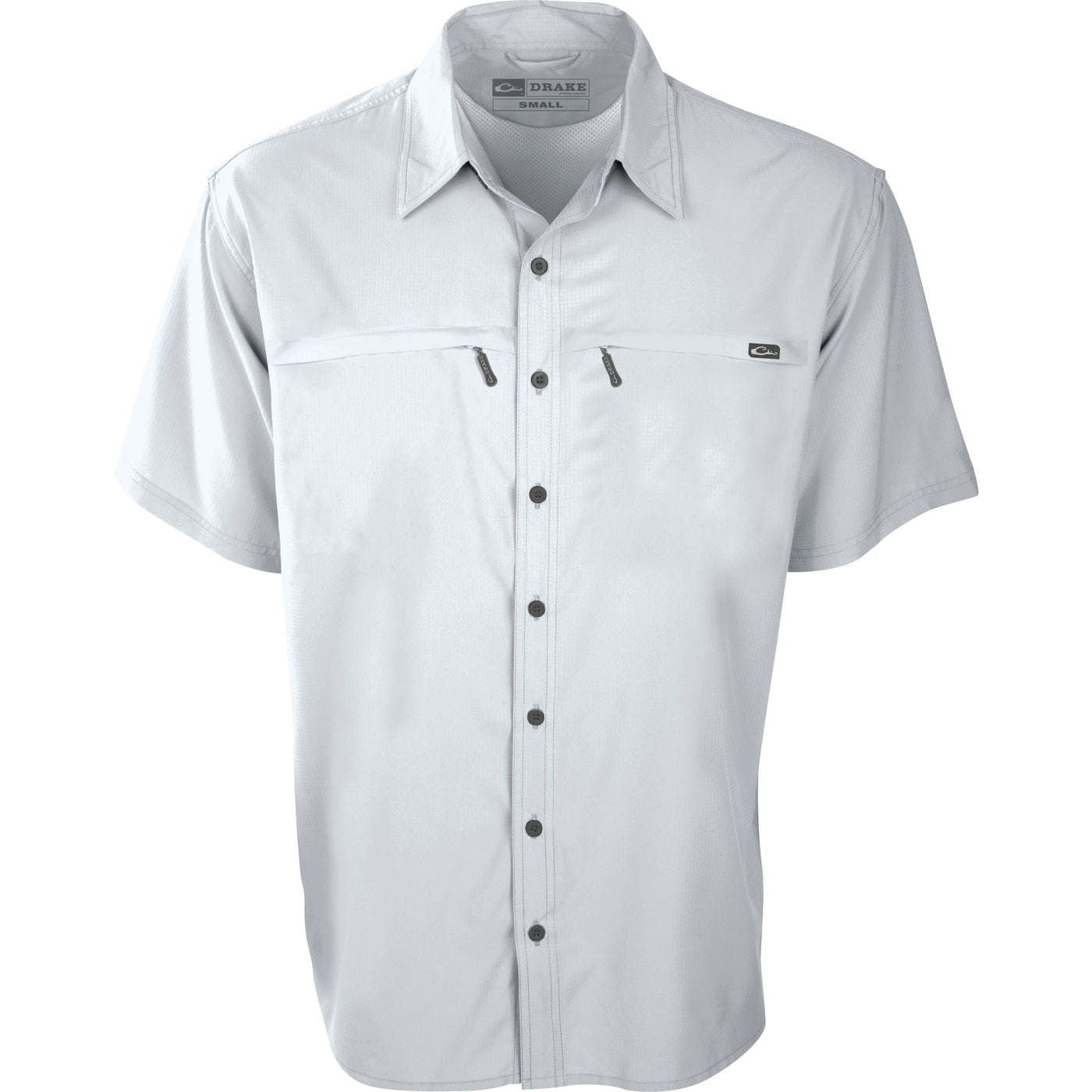 Drake Town Lake Short Sleeve Fishing Shirt-Men's Clothing-Bright White-S-Kevin's Fine Outdoor Gear & Apparel