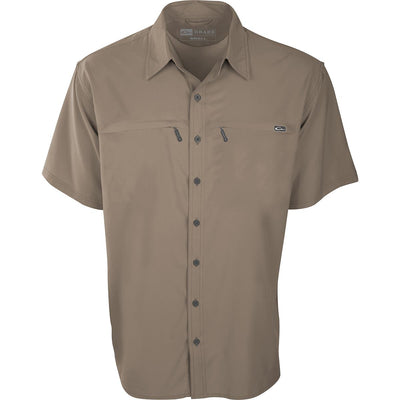 Drake Town Lake Short Sleeve Fishing Shirt-Men's Clothing-Silver Mink Khaki-S-Kevin's Fine Outdoor Gear & Apparel