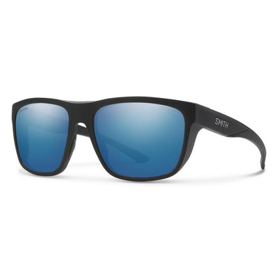 Smith Optics "Barra" Polarized Sunglasses-SUNGLASSES-MATTE BLACK-GLASS /BLUE MIRROR-Kevin's Fine Outdoor Gear & Apparel