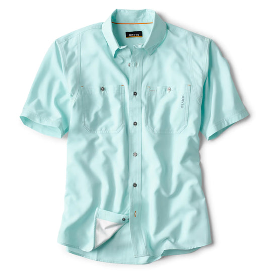Orvis Tech Chambray Short Sleeved Work Shirt-MENS CLOTHING-Fresh-S-Kevin's Fine Outdoor Gear & Apparel