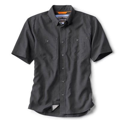 Orvis Tech Chambray Short Sleeved Work Shirt-MENS CLOTHING-Black-S-Kevin's Fine Outdoor Gear & Apparel
