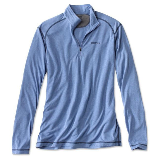 Orvis DriRelease 1/4-Zip T-shirt-MENS CLOTHING-Bright Cobalt-S-Kevin's Fine Outdoor Gear & Apparel