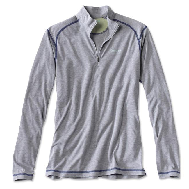 Orvis DriRelease 1/4-Zip T-shirt-MENS CLOTHING-Light Gray-S-Kevin's Fine Outdoor Gear & Apparel