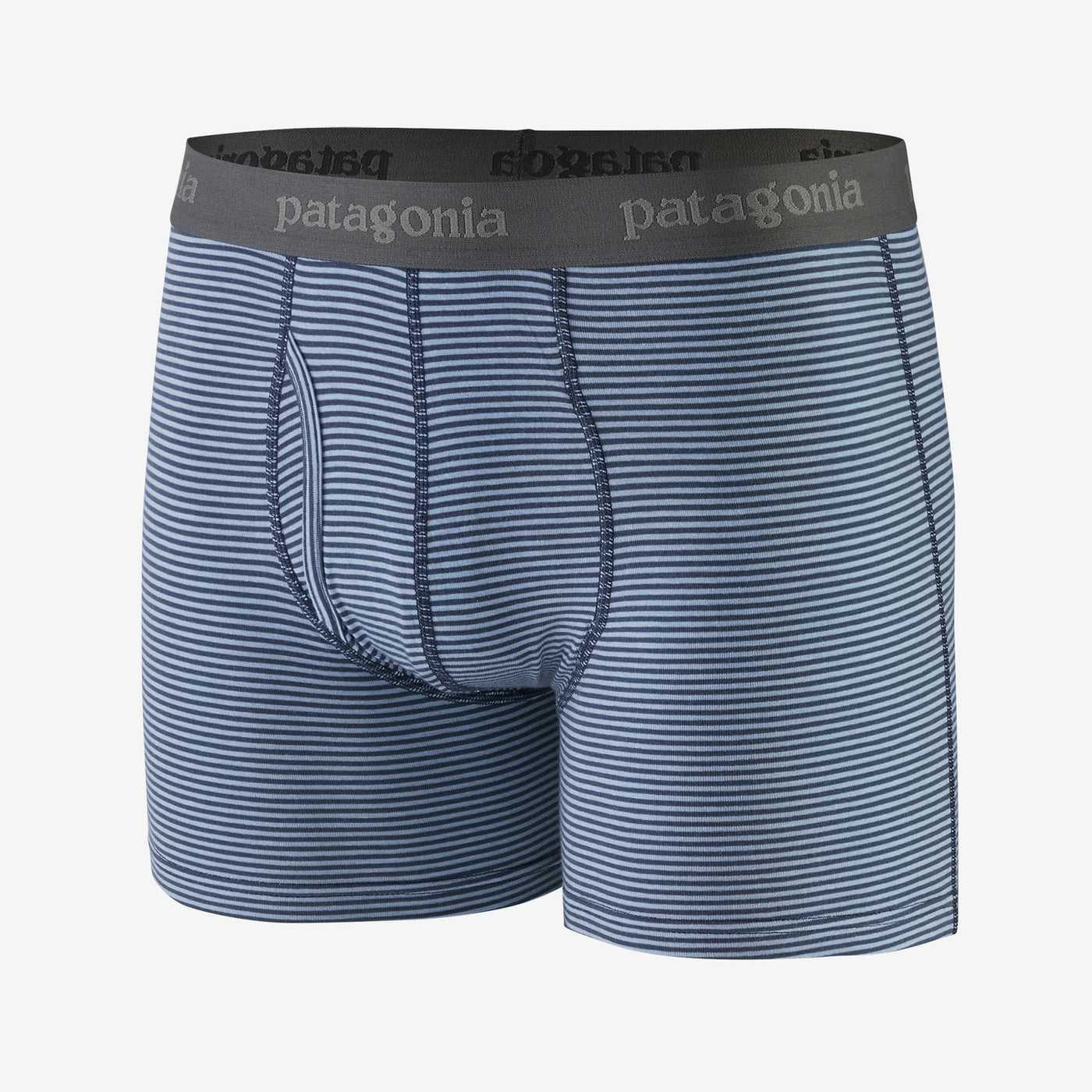 Patagonia Men's Essential Boxer Briefs - 3"-MENS CLOTHING-Fathom Stripe New Navy-S-Kevin's Fine Outdoor Gear & Apparel