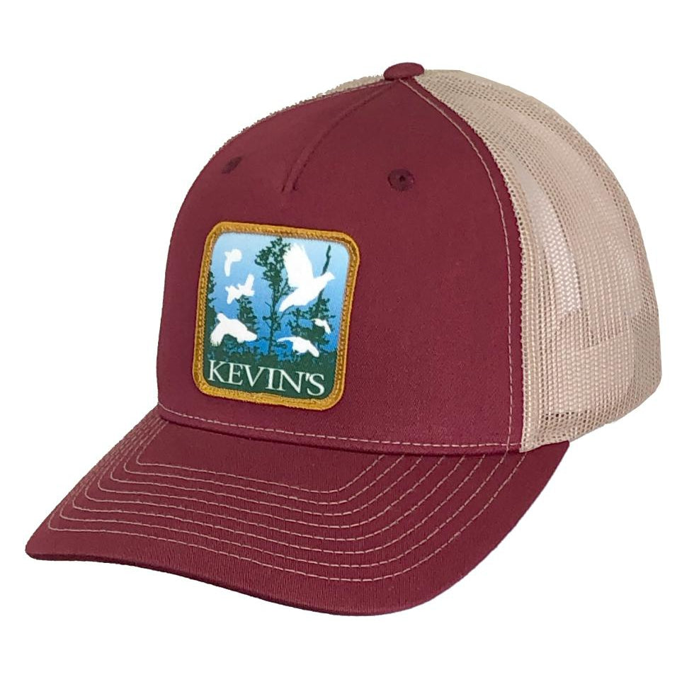 Kevin's Richardson Quail Pines Cap-Men's Accessories-Cardinal/Tan-Kevin's Fine Outdoor Gear & Apparel