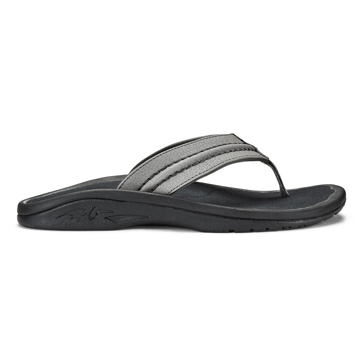 Olukai Men's Hokua Sandal-FOOTWEAR-Charcoal/Charcoal-10-Kevin's Fine Outdoor Gear & Apparel