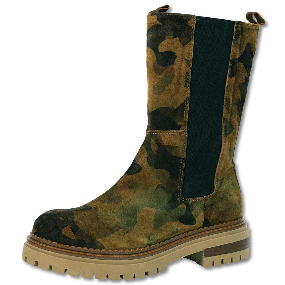 Women's Spanish Suede Camo Mid Calf Boots-Footwear-Camoflauge-36 (US 5.5 - 6)-Kevin's Fine Outdoor Gear & Apparel