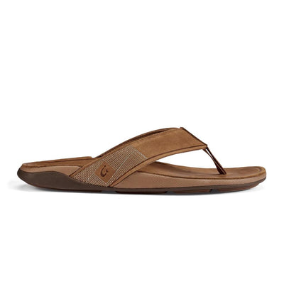 Olukai Men's Tuahine Waterproof Leather Sandals-FOOTWEAR-Toffee/ Toffee-9-Kevin's Fine Outdoor Gear & Apparel