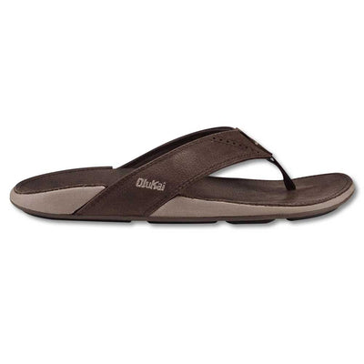 Olukai Nui Men's Flip Flops-FOOTWEAR-OluKai Premium Footwear-EXPRESSO/EXPRES-10-Kevin's Fine Outdoor Gear & Apparel