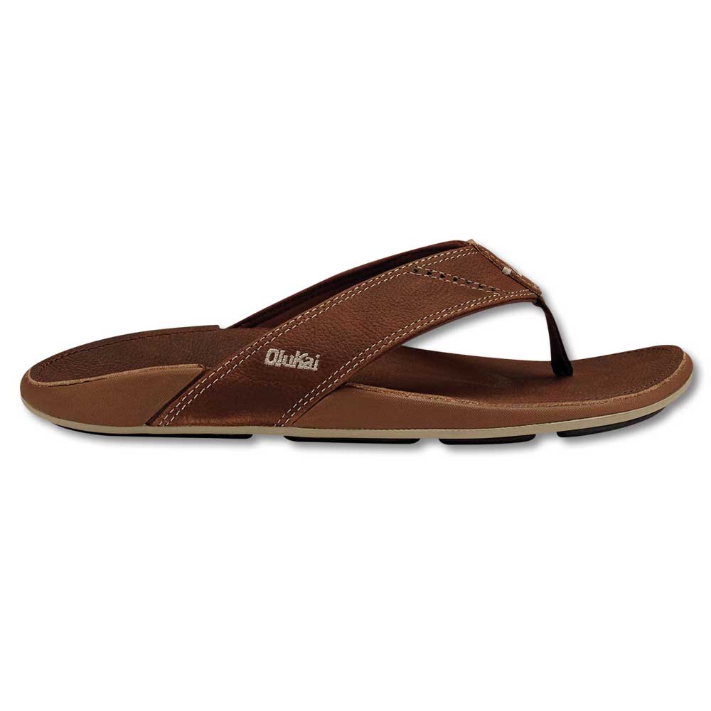 Olukai Nui Men's Flip Flops-FOOTWEAR-OluKai Premium Footwear-RUM/RUM-11-Kevin's Fine Outdoor Gear & Apparel