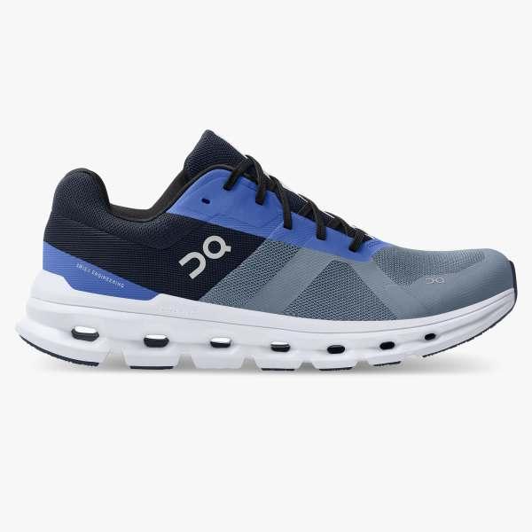 On Running Men's Cloudrunner Shoe-Footwear-Metal | Midnight-8-Kevin's Fine Outdoor Gear & Apparel