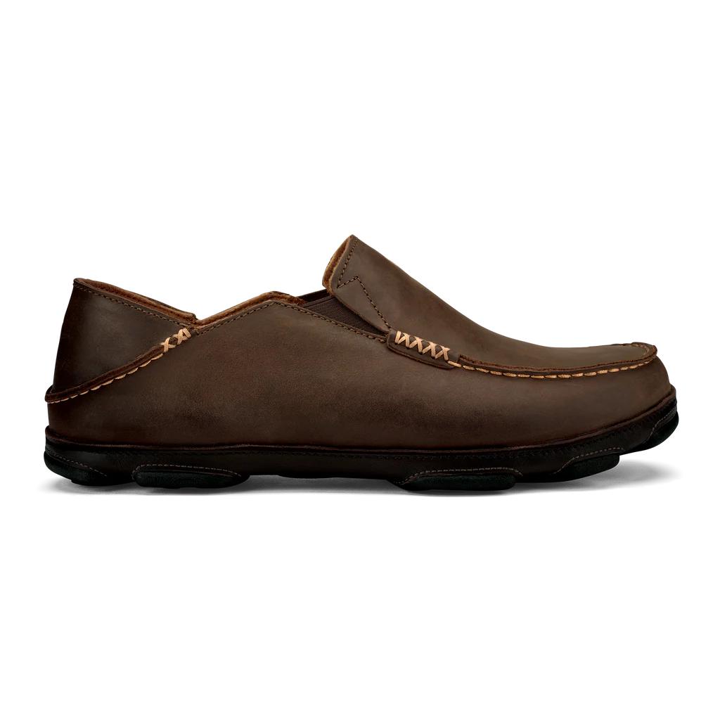 Olukai "Moloa" Leather Slip-on-Shoes-FOOTWEAR-Dark Wood/Dark Java-8-Kevin's Fine Outdoor Gear & Apparel