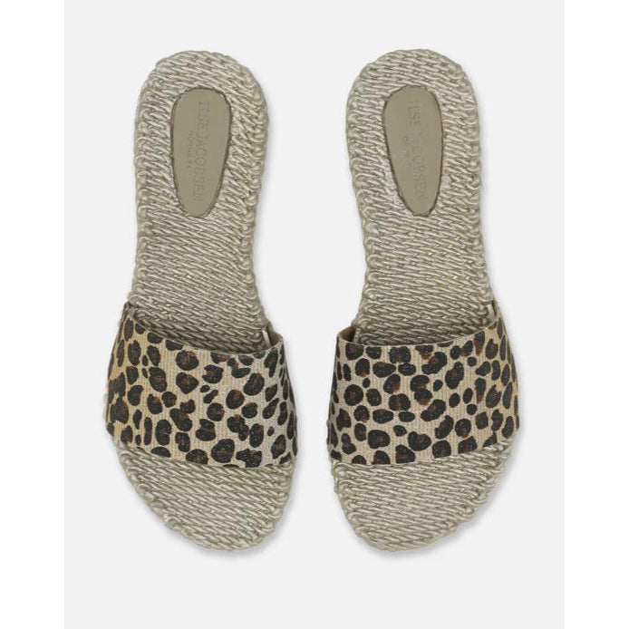 Ilse Jacobsen Leopard Print Slip on Flops-Footwear-PLATIN-36 (US6)-Kevin's Fine Outdoor Gear & Apparel