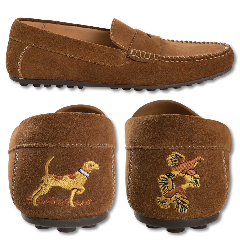 Embroidered Suede Driver-Men's Shoes-Kevin's Fine Outdoor Gear & Apparel