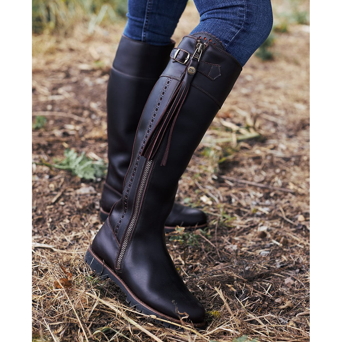 Women's Traditional Leather Spanish Boots-Women's Footwear-Kevin's Fine Outdoor Gear & Apparel