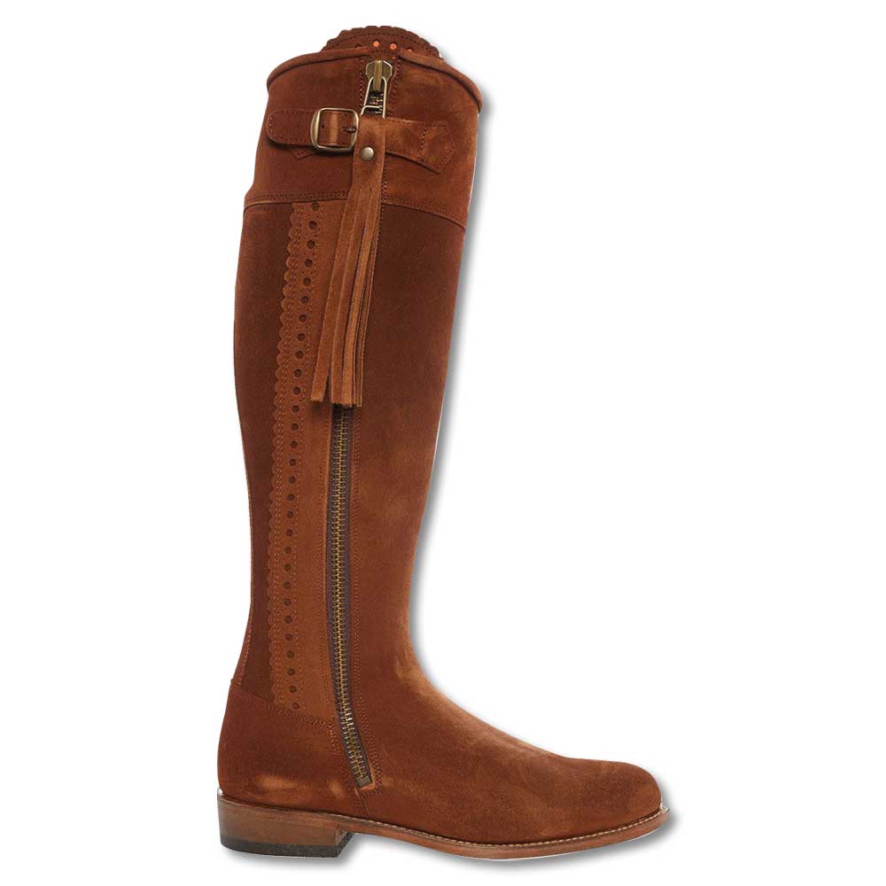 Women's Traditional Suede Spanish Boots-Women's Footwear-WHISKEY SUEDE-36-Kevin's Fine Outdoor Gear & Apparel