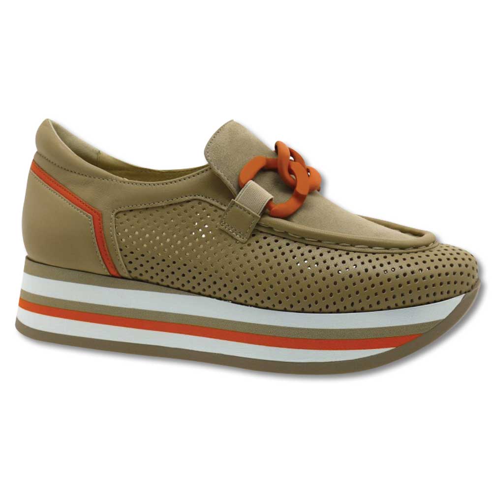 Softwaves Wedge Loafer Sneaker-Footwear-Camel/Mandarina-EU 36 | US 6-Kevin's Fine Outdoor Gear & Apparel