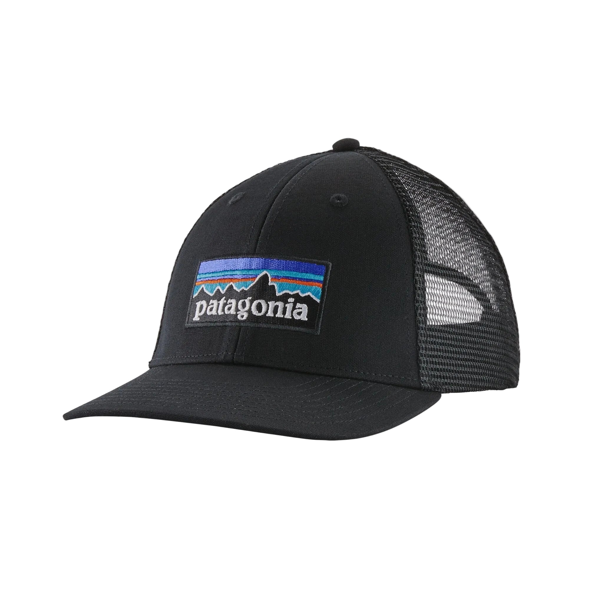 Patagonia P6 Logo LoPro Trucker Hat-Men's Accessories-Black-Kevin's Fine Outdoor Gear & Apparel