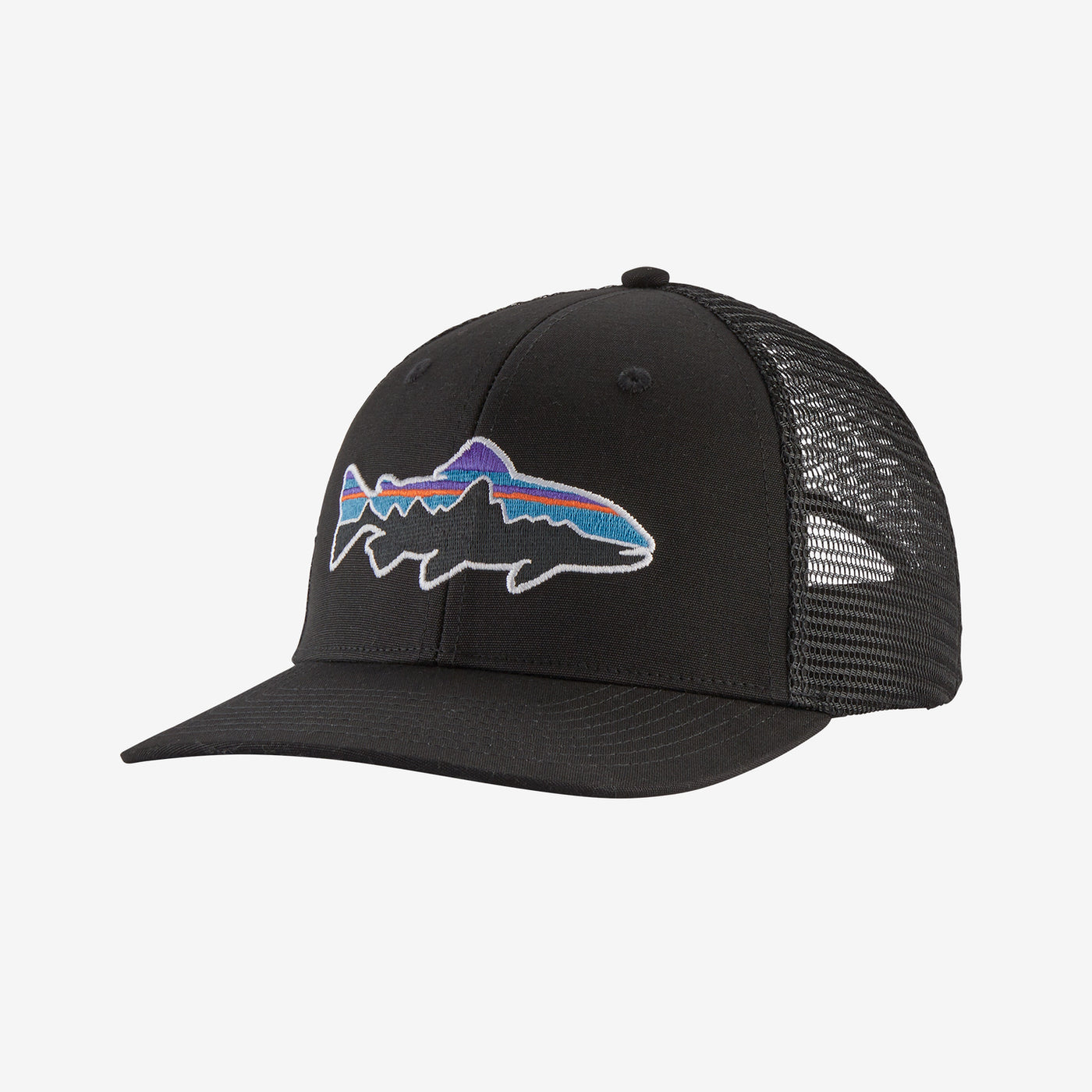 Patagonia Fitz Roy Trout Trucker Hat-Men's Accessories-Black-Kevin's Fine Outdoor Gear & Apparel