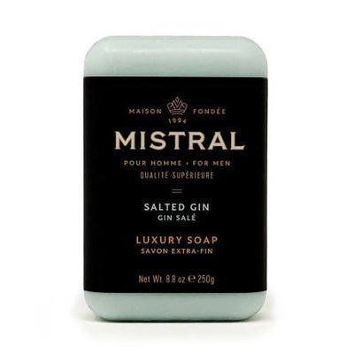 Mistral Men's Bar Soap-HOME/GIFTWARE-SALTED GIN-Kevin's Fine Outdoor Gear & Apparel