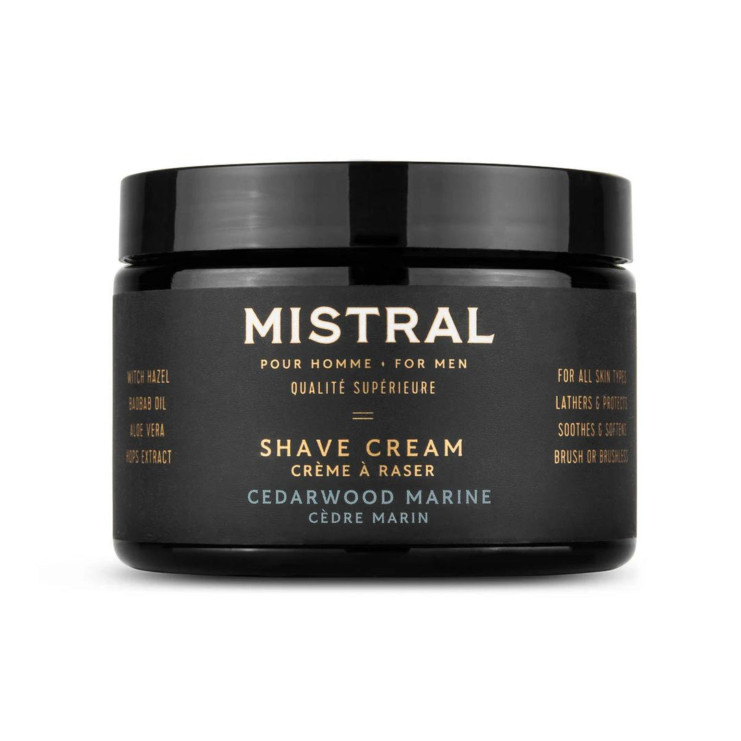 Mistral Men's Shave Cream-HOME/GIFTWARE-CEDARWOOD MARIN-Kevin's Fine Outdoor Gear & Apparel