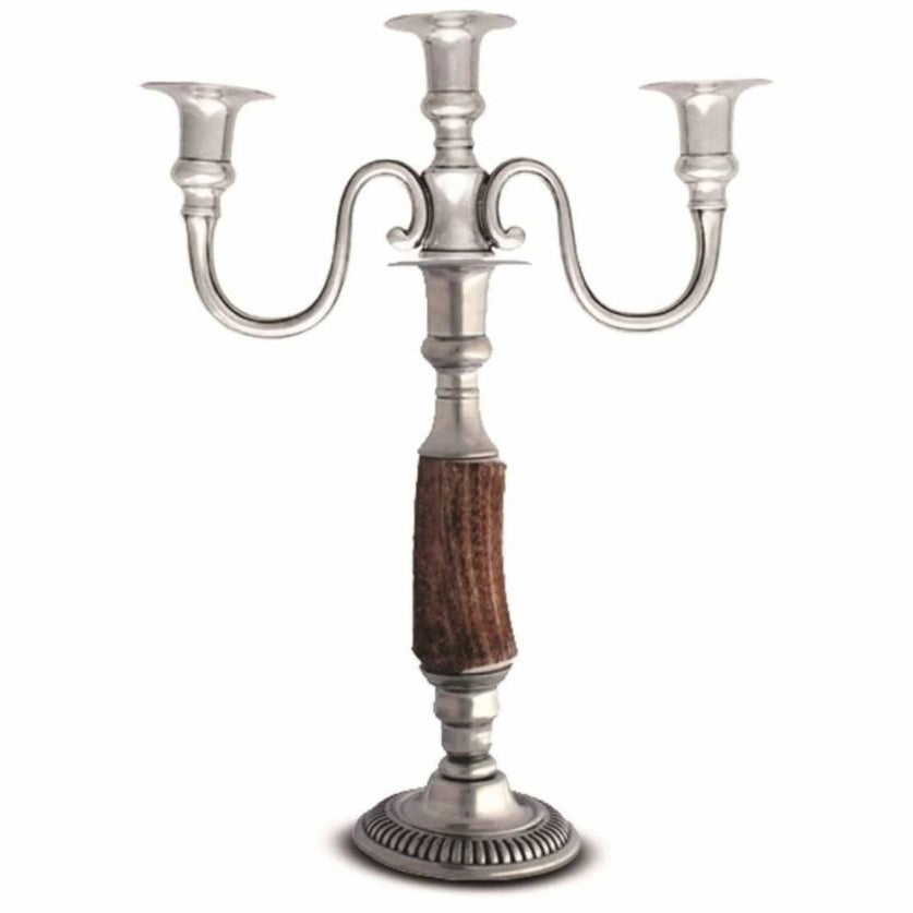 Three Taper Antler Candelabrum-HOME/GIFTWARE-16.5"T x 12"W-Kevin's Fine Outdoor Gear & Apparel