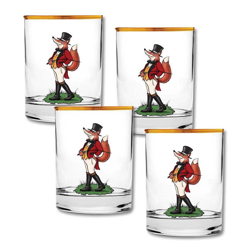 Snooty Fox 14 oz Double Old Fashioned Set of 4-Home/Giftware-Kevin's Fine Outdoor Gear & Apparel
