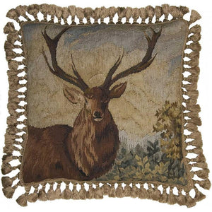 Aubusson Pillow 22" x 22"-HOME/GIFTWARE-Stag-Kevin's Fine Outdoor Gear & Apparel