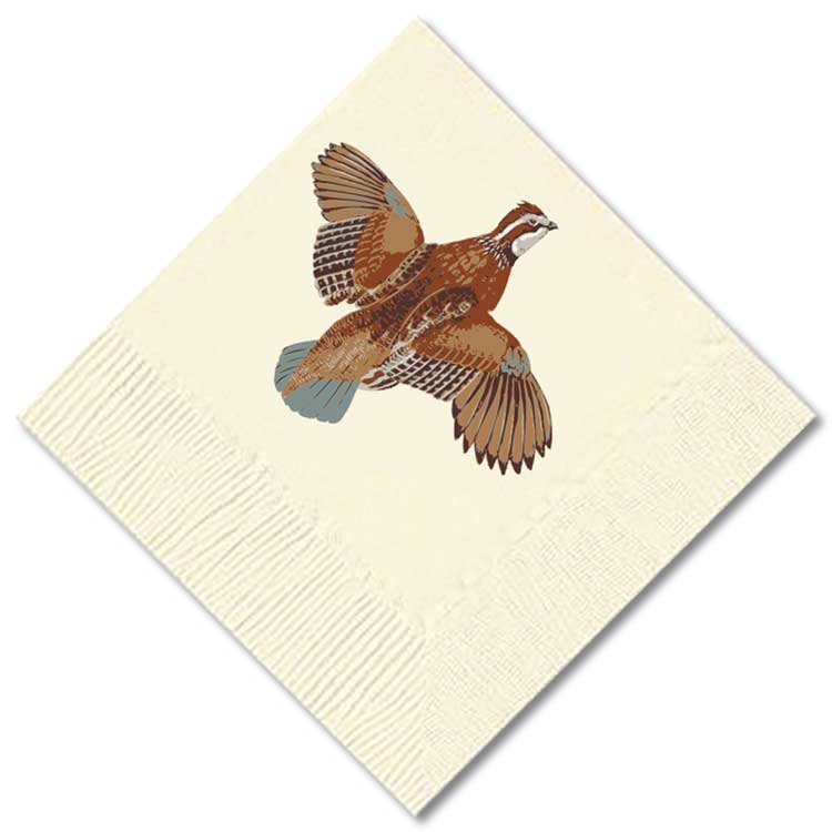 Kevin's Custom Cocktail Napkins-HOME/GIFTWARE-Alexa Pulitzer-KEVIN'S QUAIL-Kevin's Fine Outdoor Gear & Apparel