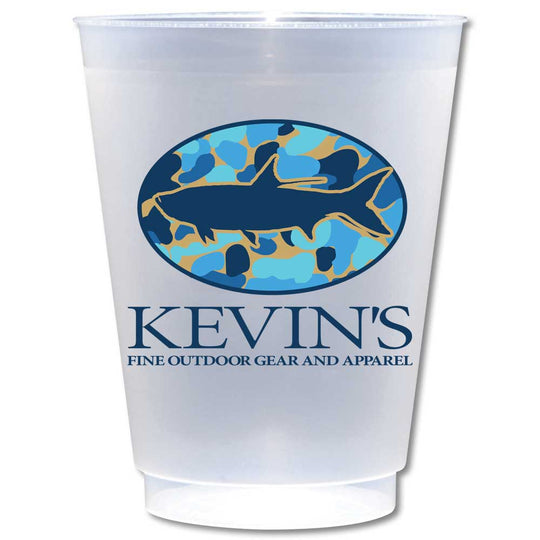 Kevin's Frosted Shatterproof 16oz Cups-BLUE CAMO TARPON-Kevin's Fine Outdoor Gear & Apparel