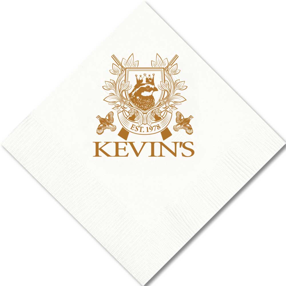 Kevin's Custom Cocktail Napkins-KING BOB CREST-Kevin's Fine Outdoor Gear & Apparel