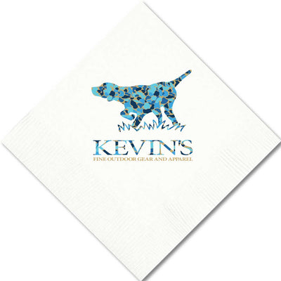 Kevin's Custom Cocktail Napkins-BLUE CAMO PREPSTER-Kevin's Fine Outdoor Gear & Apparel